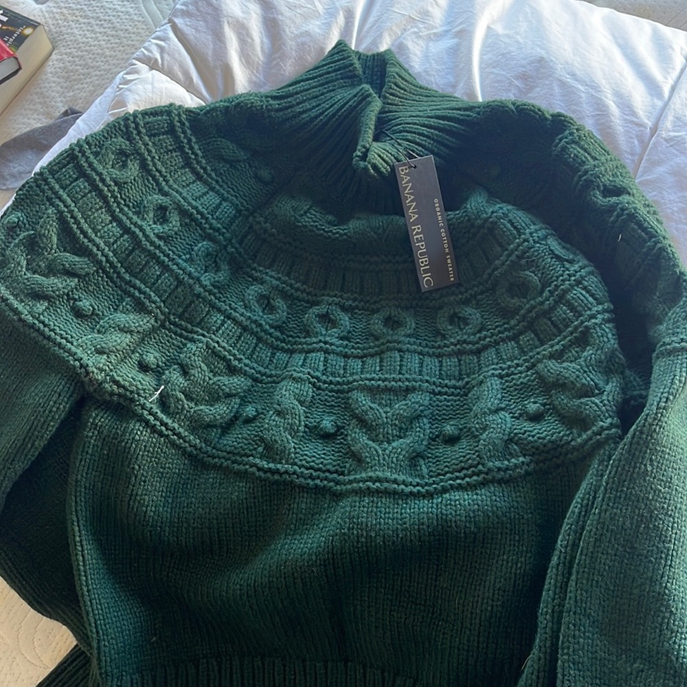 New! Banana Republic Organic Cotton Sweater